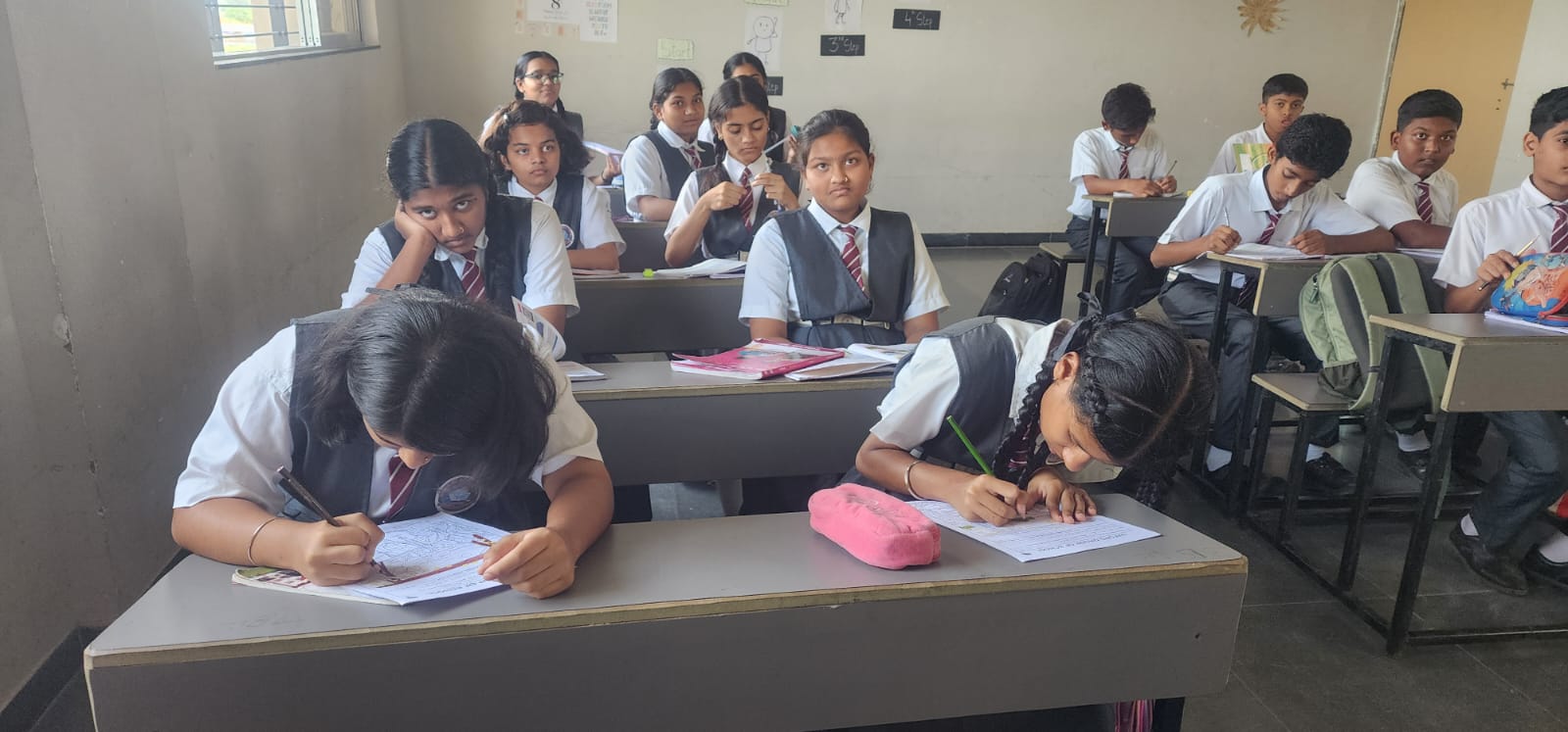 Spacious Classrooms with Ergonomic Desks